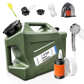 Bonfino Portable Camping Shower with 5 Gallon Water Jug