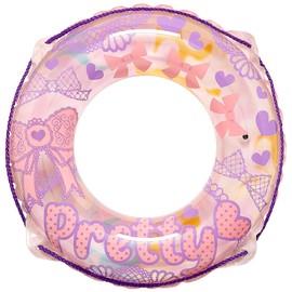 Igarashi RGD-60K Pretty Ribbon Ukiwa Swim Ring, 23.6 inches (60 cm), Rope Included