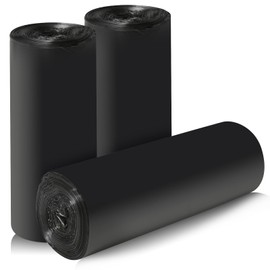 4 Gallon/60pcs Small Garbage Bags,Strong Trash Bags,Small Trash Bags for Office Home Bedroom,Trash can Liner,Black