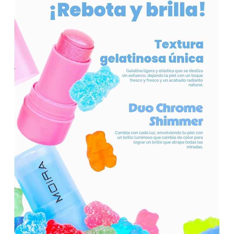 Moira Iluminador Icy Glow Jelly Stick (001, Candy Cloud)