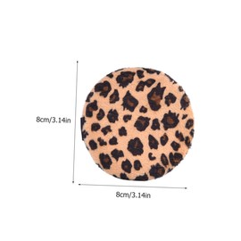 OHPHCALL Leopard Print Powder 3pcs Set Makeup Puff for Cosmetics Skin-friendly Compact Design Great Present Color