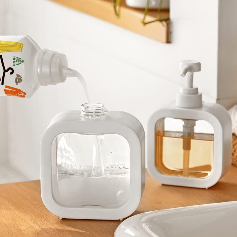 Plastic Pump Bottles for Bathroom Soap Shampoo Cream Lotion Dispenser