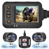 Motorcycle Camera Front and Rear, 1080P Dual Lens Motorcycle Dash