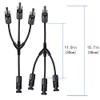 ACOPOWER 1 Pair Solar Panel Connectors, Y Branch Parallel Adapter,1