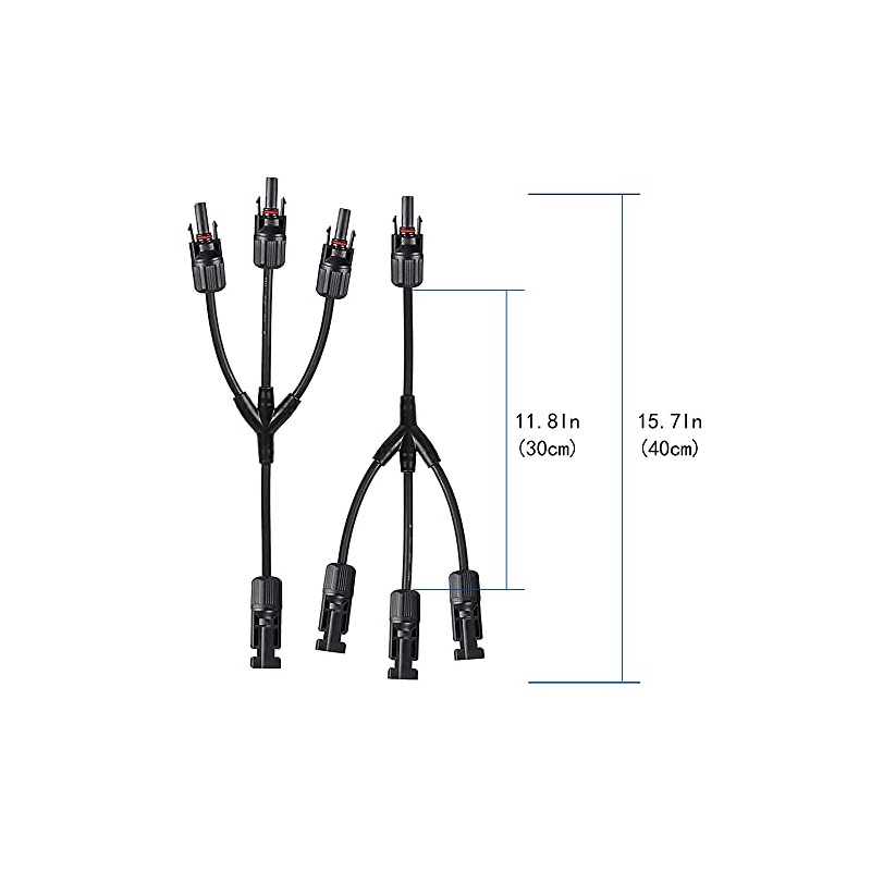 ACOPOWER 1 Pair Solar Panel Connectors, Y Branch Parallel Adapter,1