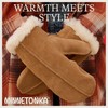Sheepskin Mittens, Black, Medium