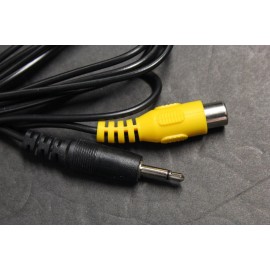 RCA 7 ft Headphone Jack Plug 3.5mm Aux in to 1 Female RCA video Y Cord Cable