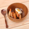 STOBAZA 2 Set Wooden Bowl and Spoon Set Tableware for