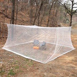 DaeChang Solpyo Blue/White Mosquito Net for Special Use 18-20 Person Blue