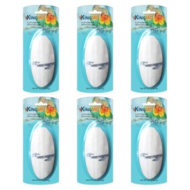 Jmxu's 5"-5.5" Bird Cuttlebone for Parakeets, Cuddle Bone with Metal Holder, Cuttlefish Bone for Sharp Beaks, Natural Birds Calcium for Parrots Cockatiels Budgie, 6 Pcs