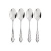 Oneida Dover Fine Flatware Teaspoons, Set of 4 , 18/10