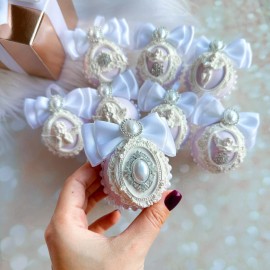 jelanny 9 Christmas tree light pink ornament angel bauble crystal decoration mother gift