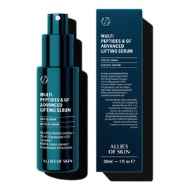 Allies of Skin Multi Peptides & Growth Factor Collagen Boosting Face Serum | Skin Tightening Anti-Aging Complex with 9% Peptides| Firms Sagging Skin & Visibly Reduces Wrinkles (1 oz)