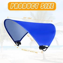 Atvkov Beach Chair Canopy Foldable Chair Umbrella Sun Shade Attachment for Beach Cam