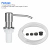 Sink Soap Dispenser Kit with Silicone Tube Stainless Steel Electroplating