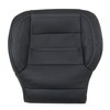 Priprilod Perforated Black Leather Driver Bottom Replacement Seat Cover Compatible