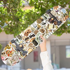 Vintage Stickers 100 Pcs VSCO Cute Retro Sticker Pack, Waterproof Vinyl Stickers Decals, Aesthetic Stickers for Scrapbooking Journal Water Bottle Cup Phone Laptop Computer Luggage Planner etc Decor