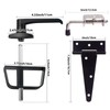 Shed Door Hardware Kit - Complete Gate Set for Maximum