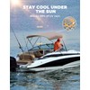 KEMIMOTO Bimini Tops for Boats 3 Bow Bimini Top Replacement