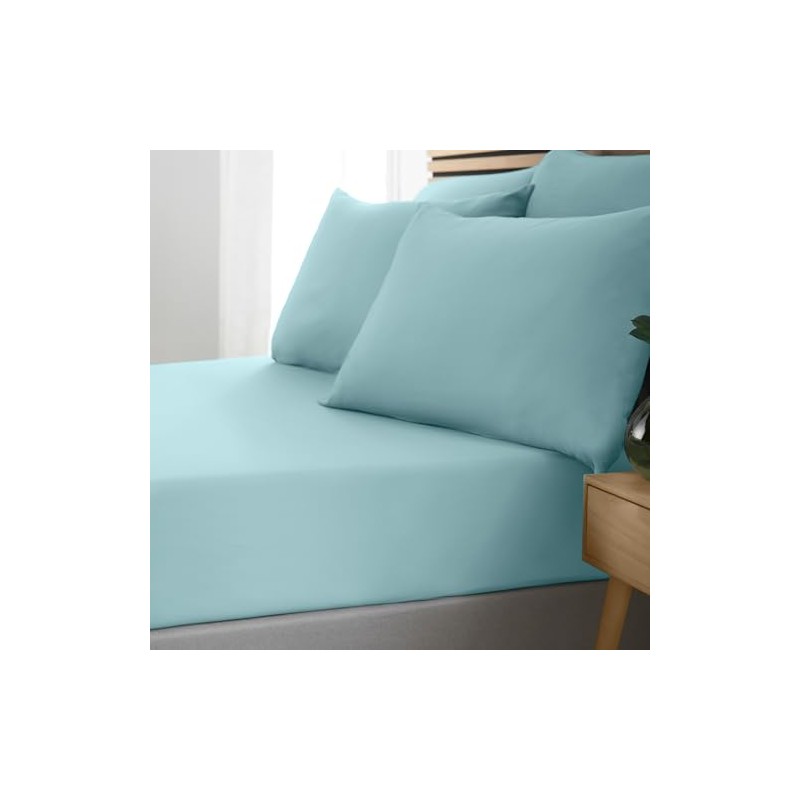 Catherine Lansfield So Soft Easy Iron Single Fitted Sheet Duck