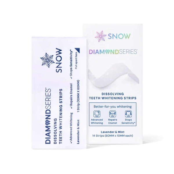 SNOW Diamond Dissolving Teeth Whitening Strips - Gentle & Enamel