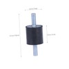 FUNOMOCYA Rubber Mounts Set 4pcs 30x30cm Vibration Damper for Air
