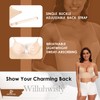 Willuhwisly Women Low Back Bra-Multiway Deep U Plunge Seamless Backless