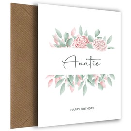 Special Nanny Birthday Card - Beautiful Floral Birthday Cards for Nanny - Heartfelt Lovely Words