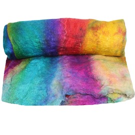 Premium A-Grade Mulberry Silk – Hand-Dyed Multicolor Fibers (200g) | Ideal for Felting, Spinning, Knitting & Sewing