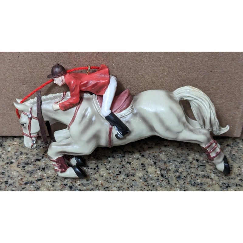 Horse Hunter Equestrian Jumper Christmas Ornament Resin