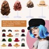 Geelin 4 Pcs Wig Stand Plastic Wig Head Holder for