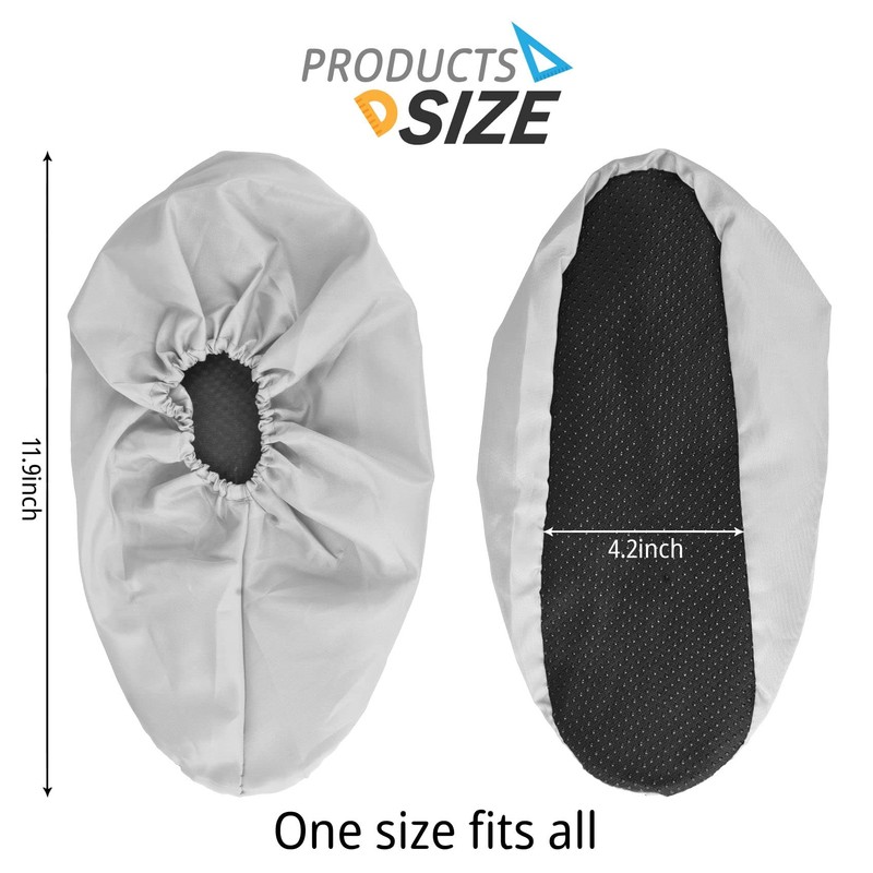 MELGO 1 Pair Reusable Shoe Covers, Slip Resistant Washable Overshoes,