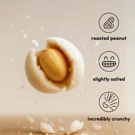 SMOLBOL Crunchy Peanuts | Roasted and Lightly Salted | Gluten-Free Cassava Crust | No Sugar | Plant Protein Snack | Birthday Snacks for Kids | Party Snacks for Adults | Family Size | 6oz (Pack of 3)