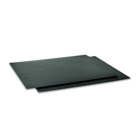 Metal, Heat Resistant, Non-Slip, Counter/Table Protector Mat, Extra Large - 17" x 20" - 2 Pack, Matte Black
