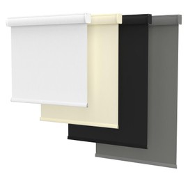 MYshade Cordless Roller Shades, Blackout Roller Blinds with Valance Cover, Room Darkening Window Shades for Home, Office, Bathroom, French Door, UV Blocking, Thermal Insulated, 20 inch Wide, White