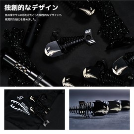 CAMVIL SHARK Wood Deck Pegs, Universal Hardware, Camping Tent, Fish Bone Shape, Aluminum, Safety Buckle, Spring Kit, Multifunctional Hooks, Anchors, Pegs, Wooden Deck Hooks, Storage Bag Included