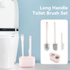 Toilet Brush, Toilet Brush with Ventilated Holder Toilet Bowl Brush