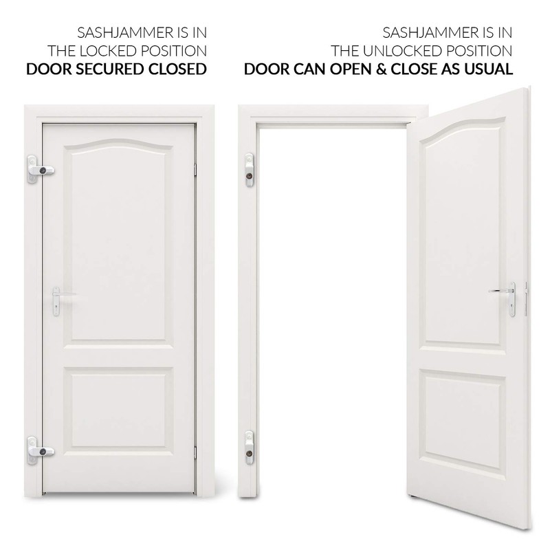 XFORT® 2 Pack Jammer and Window Locks for uPVC Doors