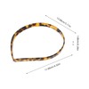 Baluue Leopard Print Headband for Women Stylish Thin Acetate Hairband