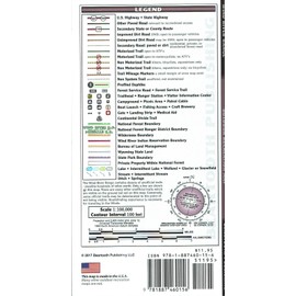 Wind River Range, Wyoming Outdoor Recreation Map