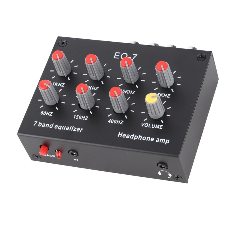 7 Band Graphic Equalizer HiFi Separates Aluminum Alloy Dual Channel