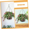 Kisangel 6pcs Heavy Duty Metal Hanging Basket Chain Set Weatherproof