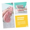 Housoutil 6pcs Bathroom Gadgets Exfoliating Shower Sponge Bathing Bubble Maker