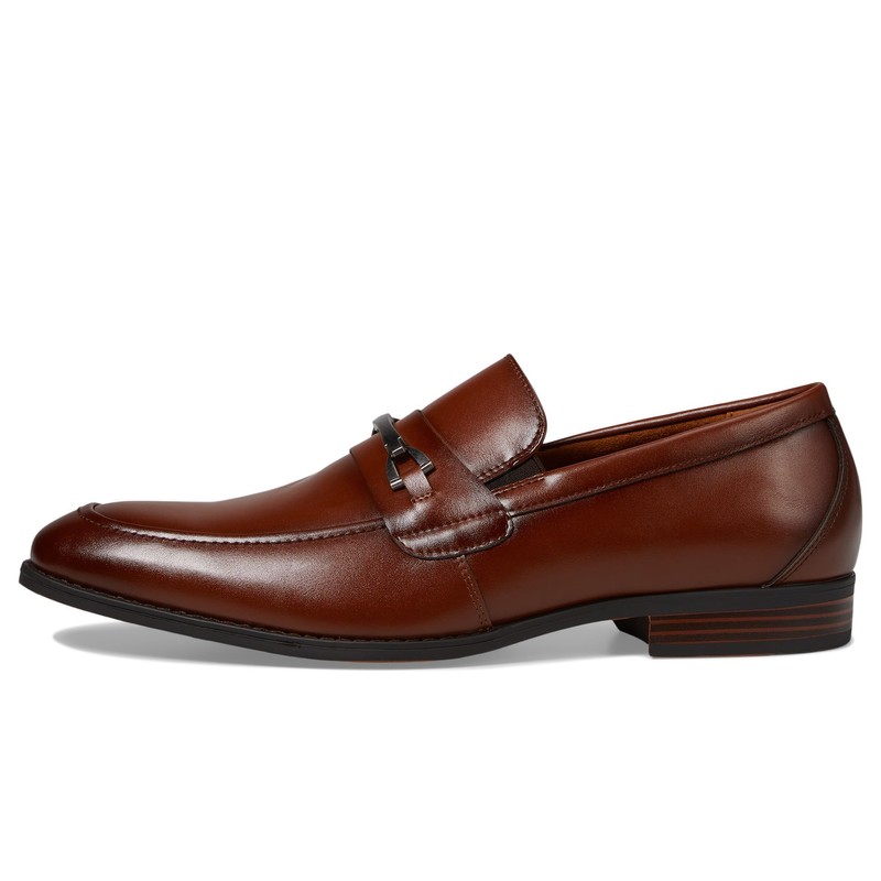 Stacy Adams Men's Lundy Slip On Loafer, Cognac, 11