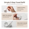 Hot Towel Dispenser Machine for Face, 750W, 5-Second Heating, White