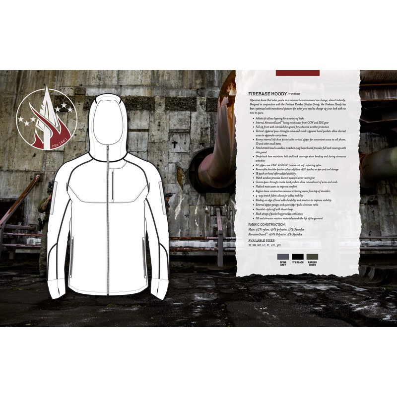 Vertx Men's Standard Firebase Hoody, RANGER GREEN, X-Large