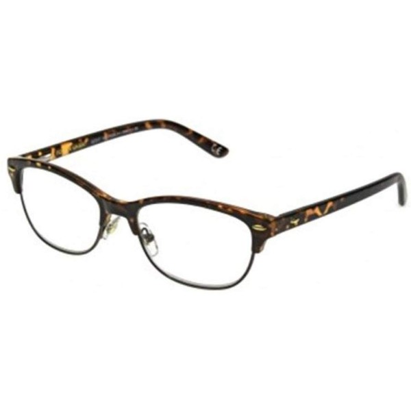 Foster Grant Women's Cleo 1017868-COM Round Reading Glasses, (+3.00)