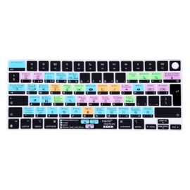 XSKN macOS Shortcut EU UK Version Silicone Keyboard Cover Skin for 2022 2023 2024 2025 MacBook Air 13.6 15.3 inch M2 M3 M4 Chip with Touch ID A2681 A3113 A3240 A2941 A3114 A3241