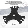 DECKMAN 2 Pack Walk-Behind Edger Quick Cutting Tri-Tip Replacement Blade,
