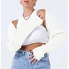 LILLUSORY Womens Cropped Cardigans Bolero Shrug Fall Sweater Cute Tops